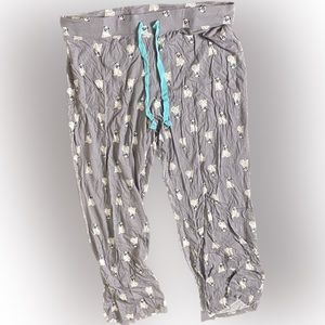 Grey Pajama Bottoms with Pugs